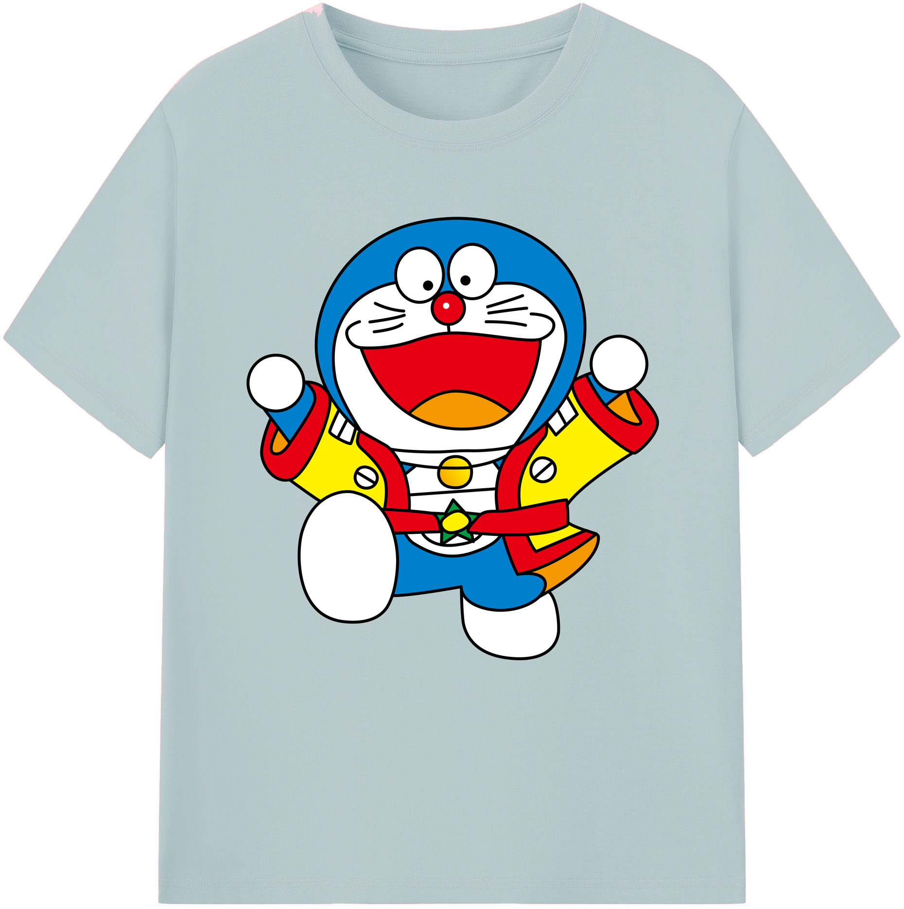 （画像用） ドラえもん Doraemon 綿100％半袖Tシャツ（フロントプリント）
